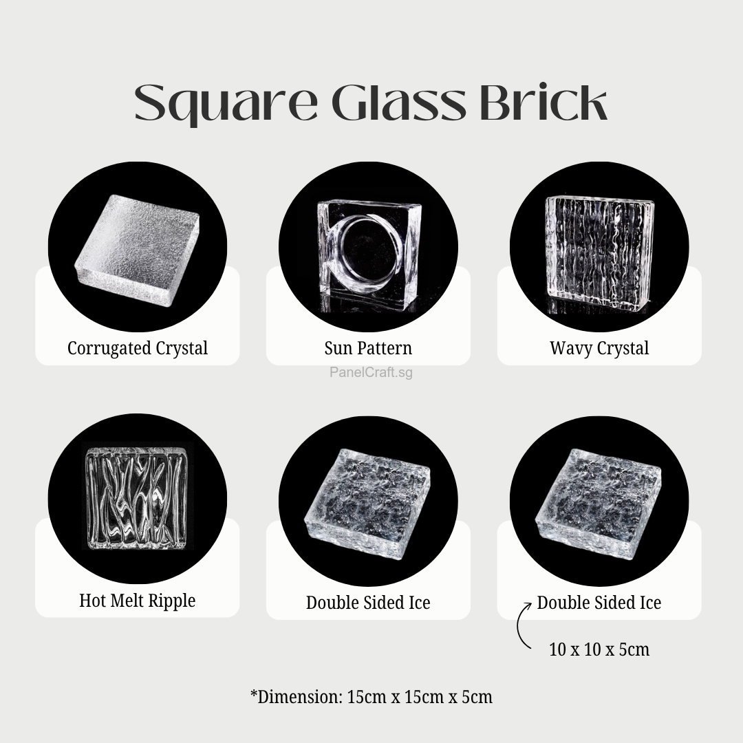 Square Glass Brick Types