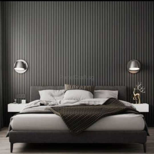 Fluted Panel Feature Wall Example