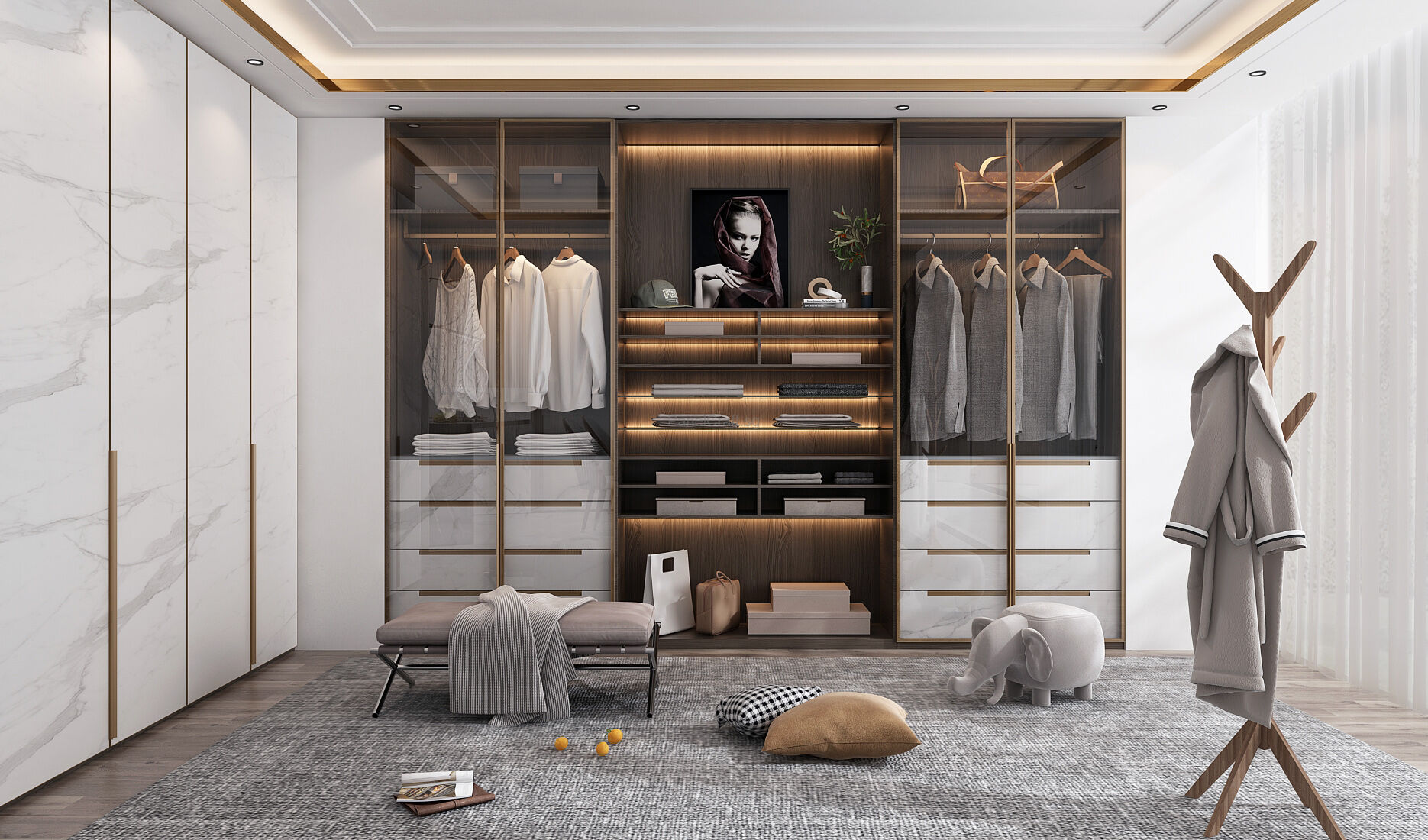Walk-in wardrobe image 2